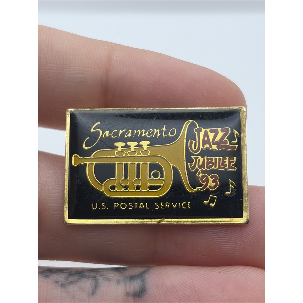 1993 USPS Jazz Jubilee Sacramento California Lapel Hat Pin